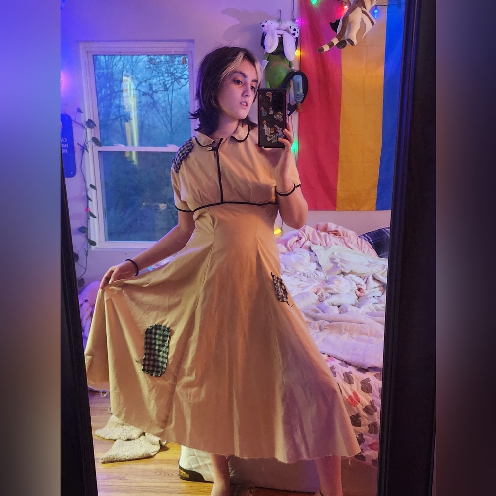Hand sewn scarecrow dress